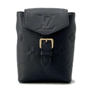 LOUIS VUITTON ダミエ アンフィニ アンブレイユ ショルダーバッグ レザー ブルー N41354 LV 80596