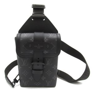 LOUIS VUITTON ソミュール スリング ウエスト バムバッグ M45912 モノグラム エクリプス キャンバス ブラック